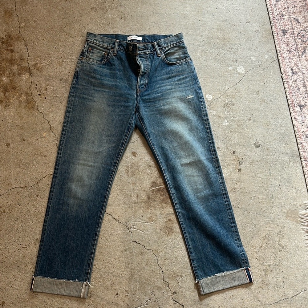 Moussy Denim Blue Straight Jeans 27 NEW